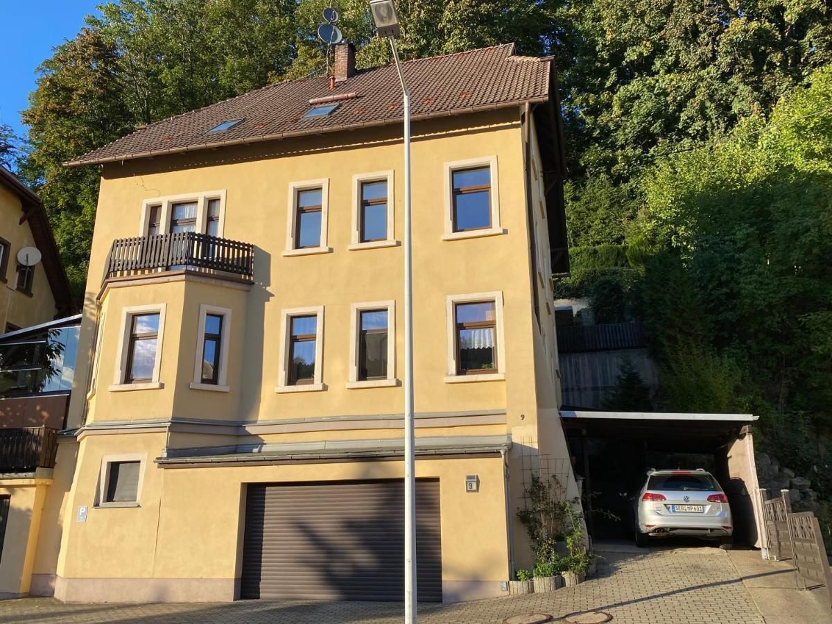 Waldblickwohnung Mit Schoener Terrasse Und Kamin 세브니츠 외부 사진
